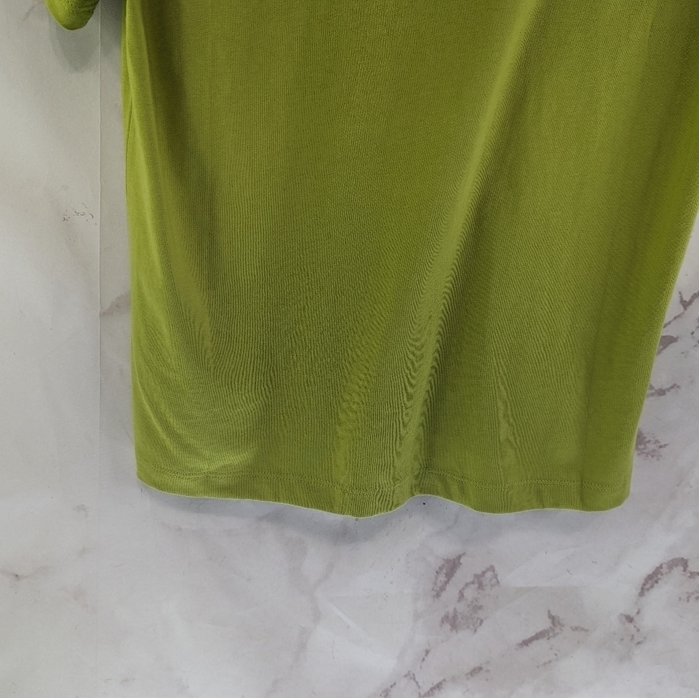 Everlane T Shirt Women Yellow Green Crew Neck Box Cut Tee Organic Cotton - Picture 8 of 12